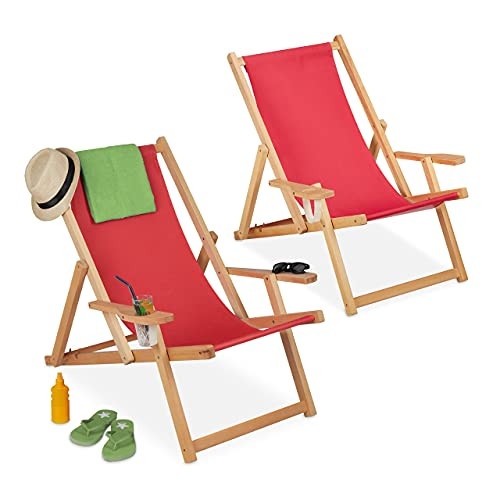 Pack 2 tumbonas Relaxdays