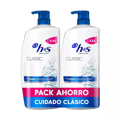 Pack 2 x 1L Champú Anticaspa H&S Classic