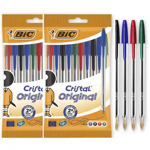 Pack 20 bolígrafos BIC Cristal Original sólo 6,2€