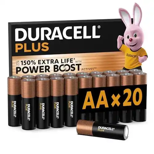 Pack 20x Pilas AA Duracell Plus