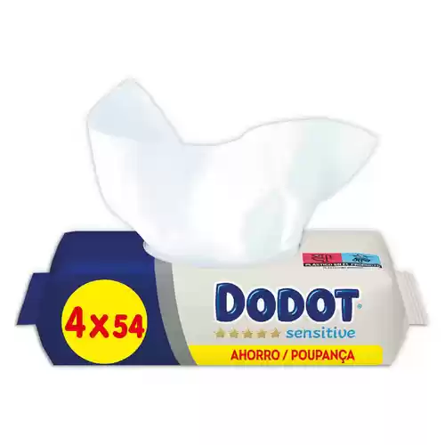 Pack 216 Toallitas Dodot Sensitive para Bebé