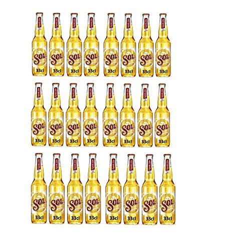 Pack 24 botellas Sol cerveza lager mejicana