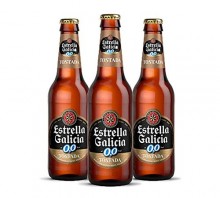 Pack 24 Botellines Estrella Galicia 0,0 Tostada 250ml