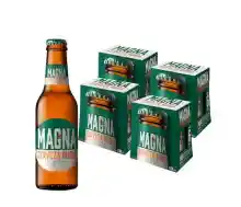 Pack 24 botellines San Miguel Magna Cerveza Dorada Lager 25cl