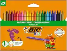 Pack 24 Ceras de colores BIC Kids Plastidecor (0,16€ la unidad)