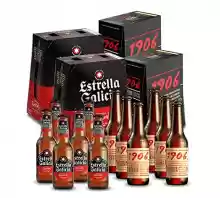 Pack 24 Cervezas 1906 y Estrella Galicia