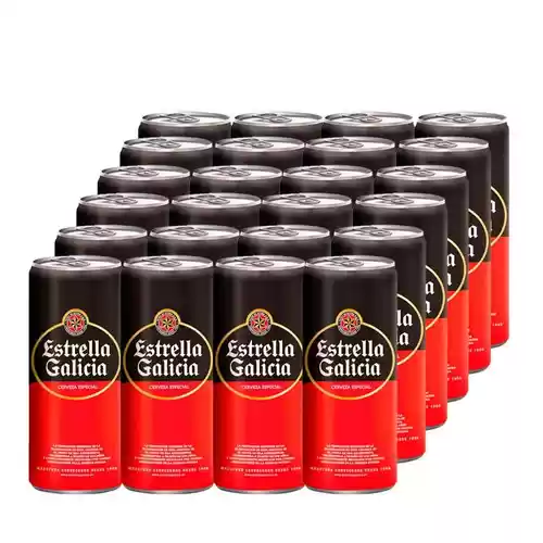 Pack 24 latas 33cl Estrella Galicia
