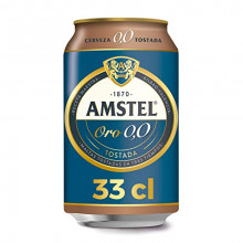 Pack 24 latas Amstel Oro 0,0 cerveza tostada