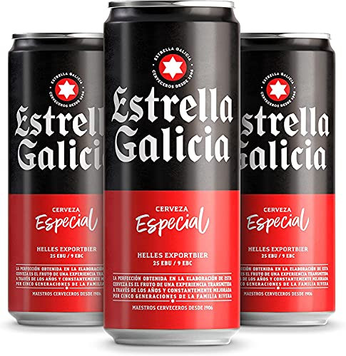 Pack 24 latas de Cerveza Estrella Galicia Especial