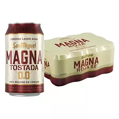 Pack 24 latas cerveza San Miguel Magna Tostada 0,0
