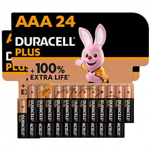 Pack 24 Pilas alcalinas Plus AAA Duracell