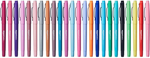 Pack 24 rotuladores de punta de fieltro Amazon Basics