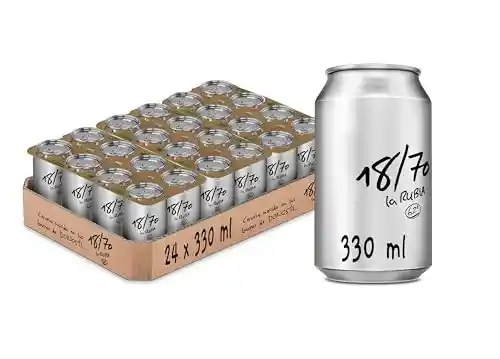 Pack 24 x 33cl cervezas 18/70 La Rubia Cerveza Especial