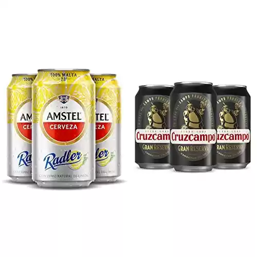 Pack 24x Amstel Cerveza Radler + 24x Cruzcampo Gran Reserva Cerveza Tostada