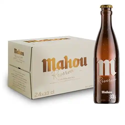 Pack 24x Cerveza Mahou Reserva Extra 33 cl