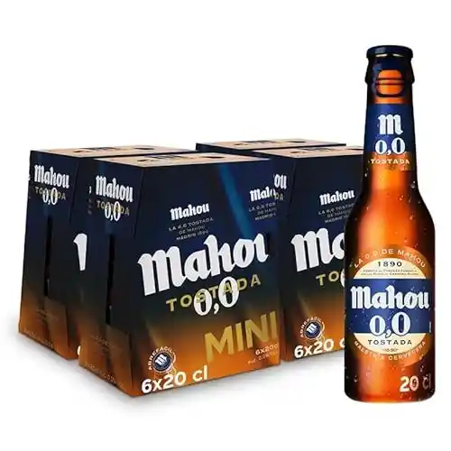 Pack 24x20cl Cerveza Mahou 0,0 Tostada
