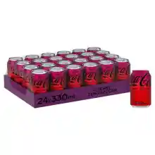 Pack 24x33cl  Coca Cola Zero Azúcar Cherry