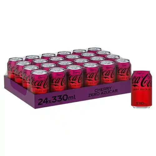 Pack 24x33cl  Coca Cola Zero Azúcar Cherry