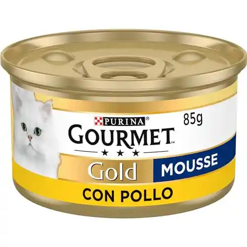 Pack 24x85g latas GOURMET Gold Mousse Comida Húmeda para Gato Adulto