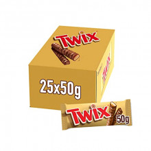 Pack 25 barritas Twix Chocolatinas