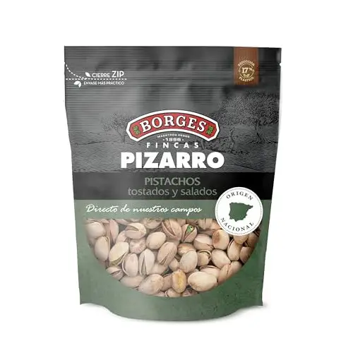 Pack 2x bolsas de Pistachos Tostados y Salados Borges 130g