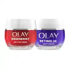 Pack 2x Cremas Faciales Olay Regenerist + Retinol24