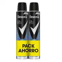 Pack 2x desodorantes Rexona Cobalt Dry 200ml