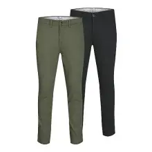 Pack 2x Pantalones Chino Jack & Jones Slim Fit de Algodón