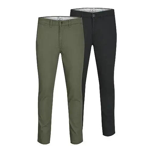 Pack 2x Pantalones Chino Jack & Jones Slim Fit de Algodón