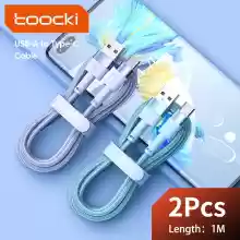 Pack 2x1m cables USB tipo C carga rápida 3A Toocki