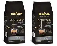 Pack 2x500g Café en Grano Natural 100% Arábica Lavazza, Espresso Barista Perfetto