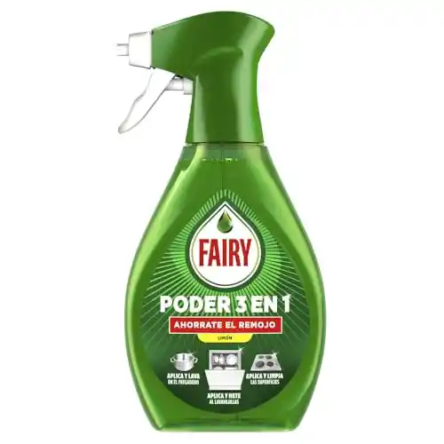 Pack 2x500ml Fairy Spray lavavajillas a mano poder 3 en 1 limón - 70% dto en 2º unidad