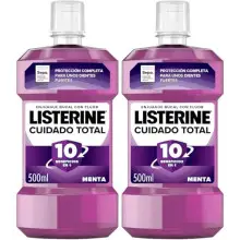Pack 2x500ml Listerine Cuidado Total enjuague bucal