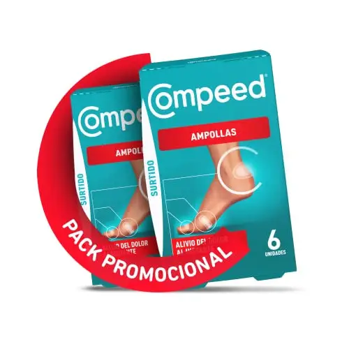 Pack 2x6 Apósitos Tratamiento Pies Compeed Duplo