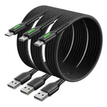Pack 3 Cables USB-C 0.5m+1m+3m