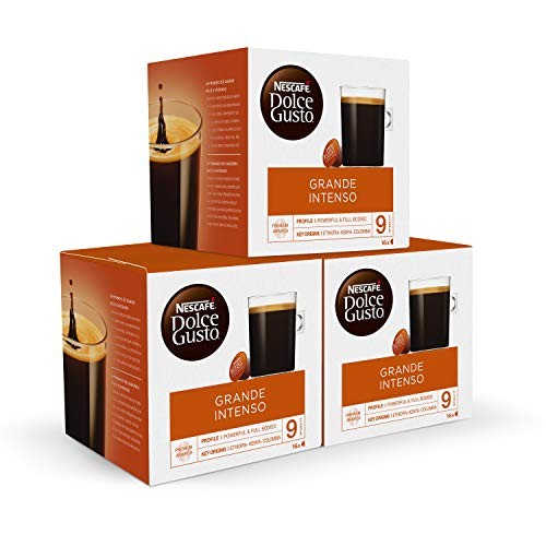 Pack 3 cajas Nescafé Dolce Gusto Café Grande Intenso (Total: 48 Cápsulas)