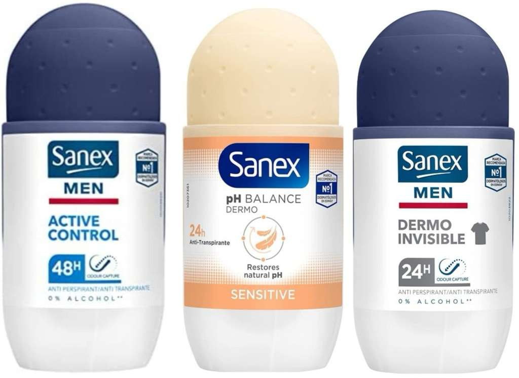 Pack 3 Desodorantes Sanex Roll-On (PROMO 3x2)