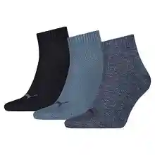 Pack 3 pares de calcetines PUMA Quarter talla 35-38