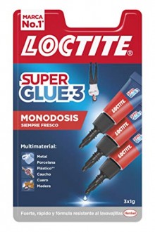 Pack 3 pegamentos Loctite Super Glue-3 Original Mini Trio