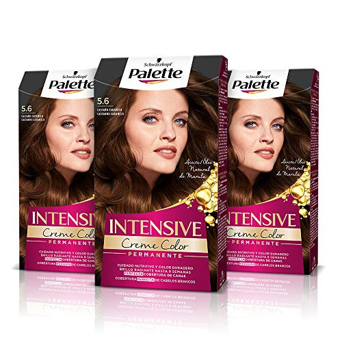 Pack 3 tintes castaño caramelo Schwarzkopf Palette Intensive