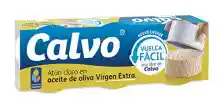 Pack 3 x 65g Calvo Atún Claro en Aceite de Oliva Virgen Extra