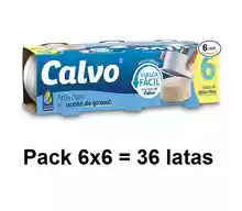 Pack 36 latas Atún Claro en Aceite de Girasol Calvo