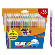 Pack 36 Rotuladores para niños BIC Kids
