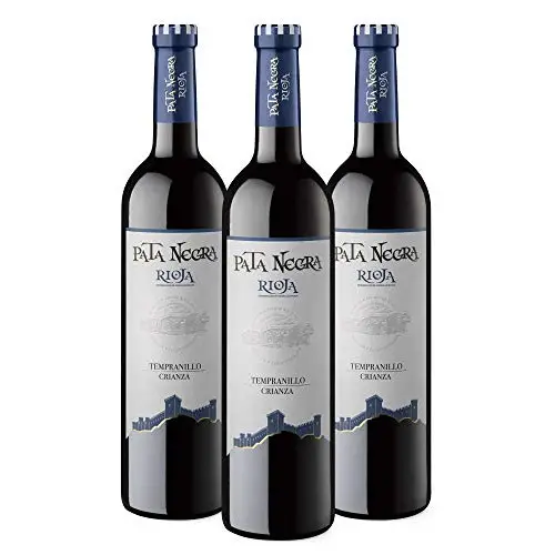 Pack 3x botellas de vino tinto Pata Negra Rioja Crianza