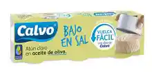 Pack 3x latas de Atún Claro en Aceite de Oliva Bajo en Sal Calvo