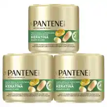 Pack 3x Pantene Pro-V Mascarilla De Keratina Suave Y Liso