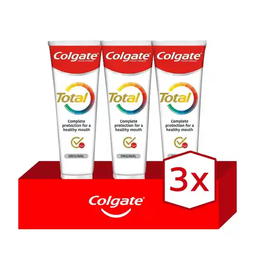 Pack 3x Pasta de dientes Colgate Total Original 24h de protección completa 75ml + ENVIO GRATIS HOY
