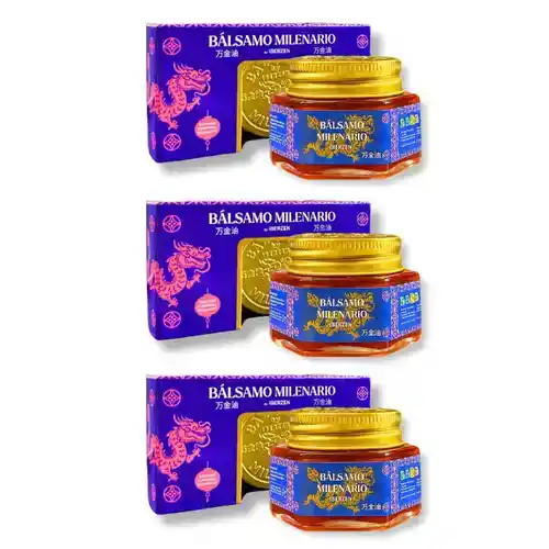 Pack 3x unidades Bálsamo Milenario Extra Fuerte 90 gr. (Efecto Antiinflamatorio Natural)