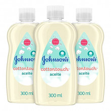Pack 3x300ml Johnson's Baby CottonTouch Aceite corporal a base de algodón puro (compra recurrente)