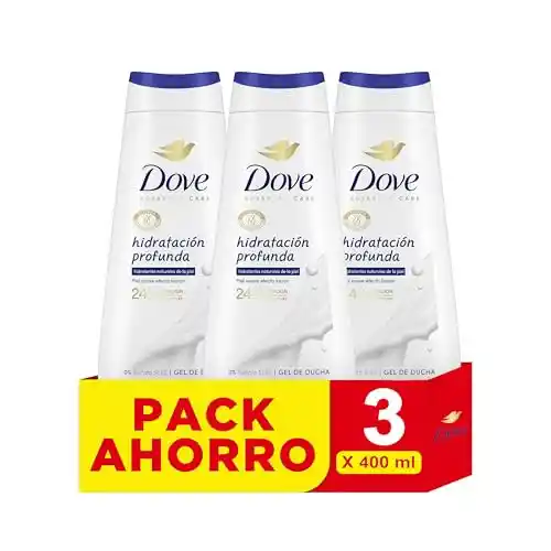 Pack 3x400ml Gel Ducha Dove Hidratación Profunda